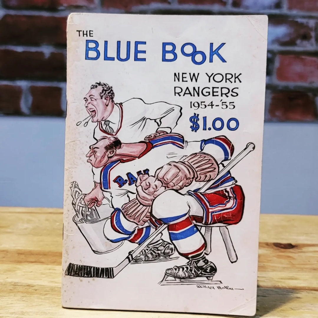 1954/55 New York Rangers Official Blue Book Yearbook