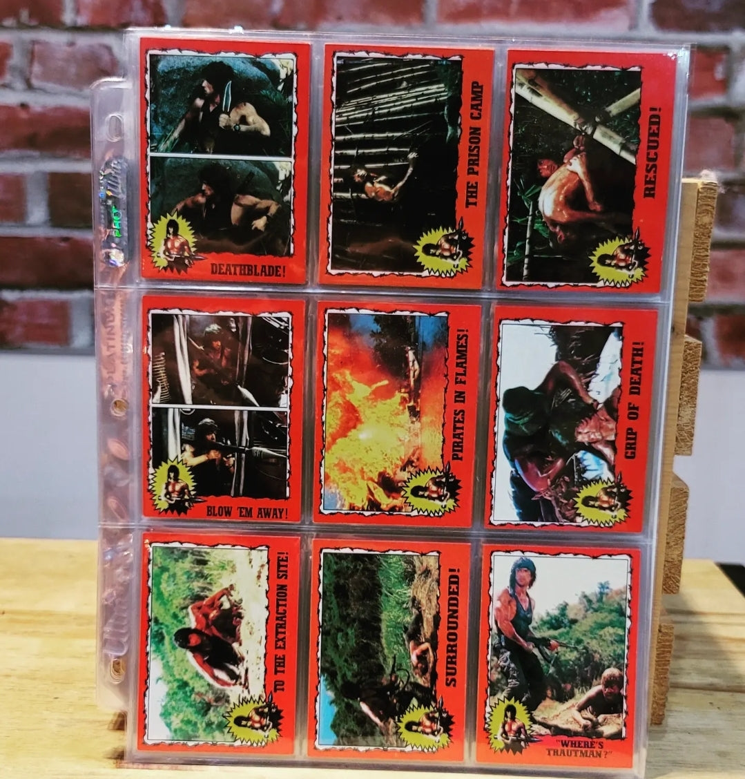 1985 Topps Rambo: First Blood Part II Trading Cards Complete Set (66)