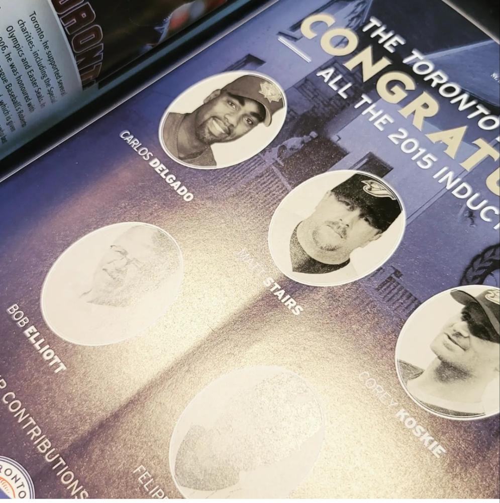 2015 Canadian Baseball Hall Of Fame Induction Event Program