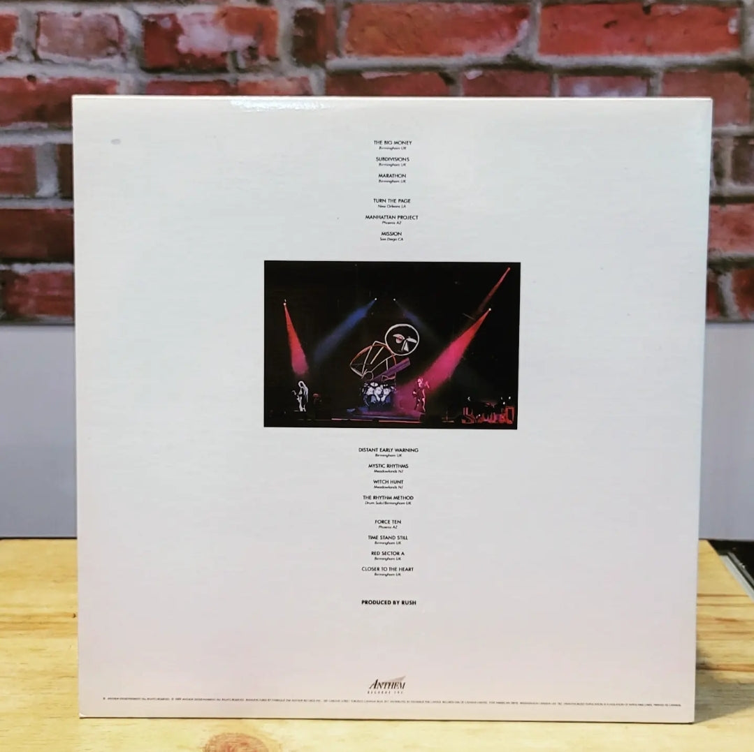 1989 RUSH Original Double Live Gatefold Vinyl Record