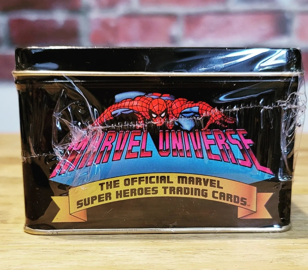 1990 Impel Marvel Universe Sealed Tin Set Premier Edition Only 4000 Made! Rare!