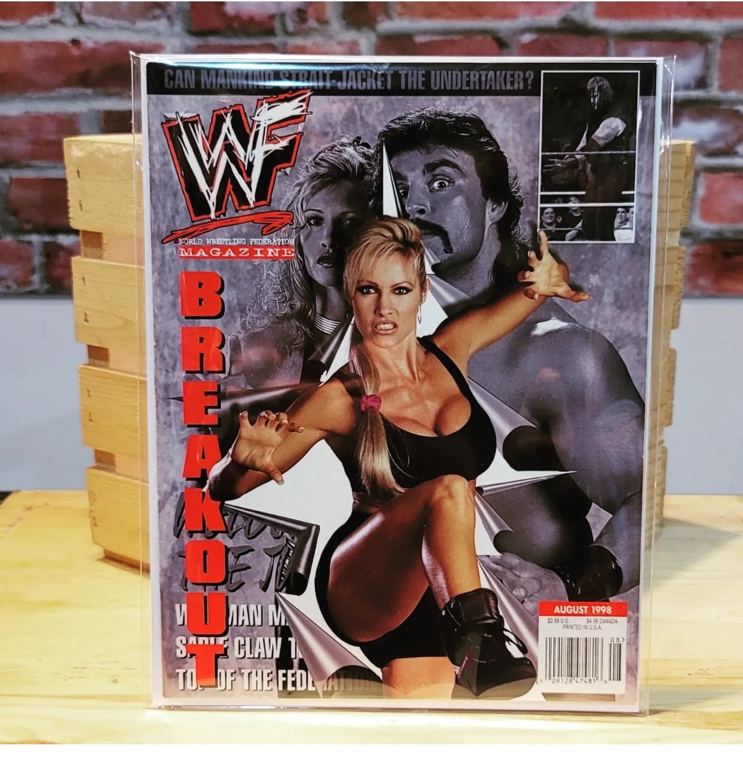 Original WWF WWE Vintage Wrestling Magazine Sable (August 1998)