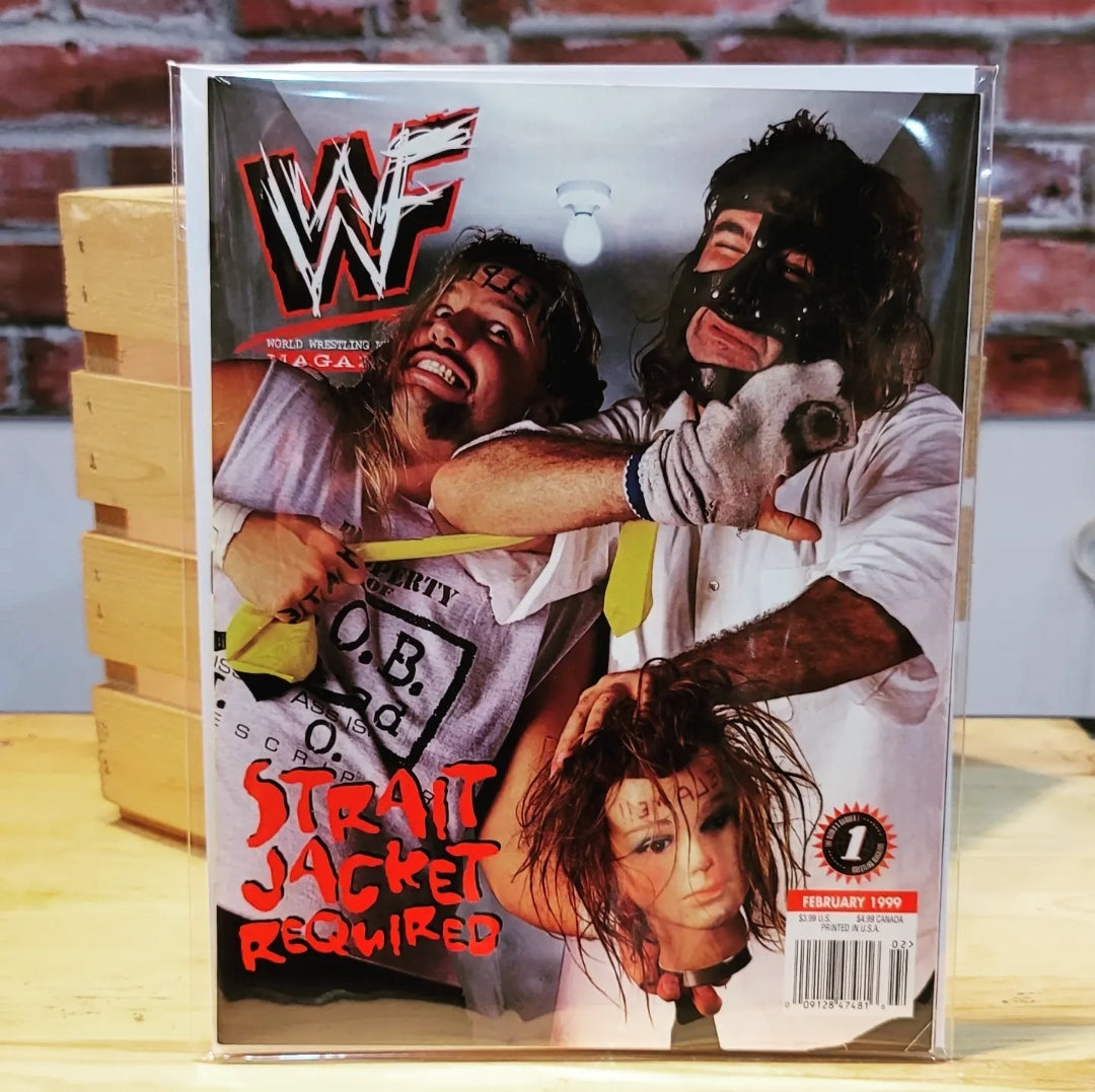 Original WWF WWE Vintage Wrestling Magazine Mankind Al Snow (February 1999)