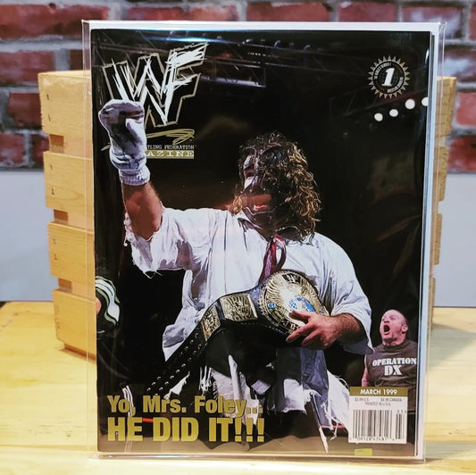 Original WWF WWE Vintage Wrestling Magazine Mankind (March 1999)