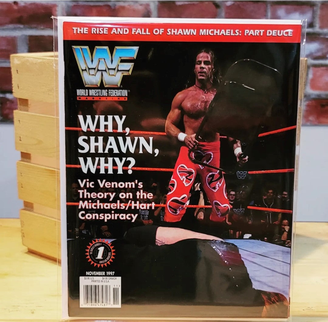Original WWF WWE Vintage Wrestling Magazine Shawn Michaels (November 1997)