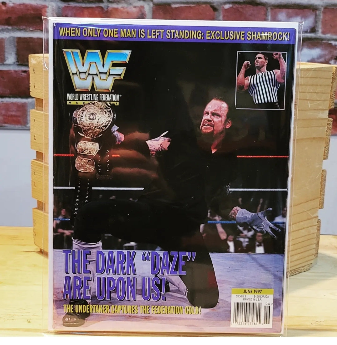 Original WWF WWE Vintage Wrestling Magazine Undertaker (June 1997)