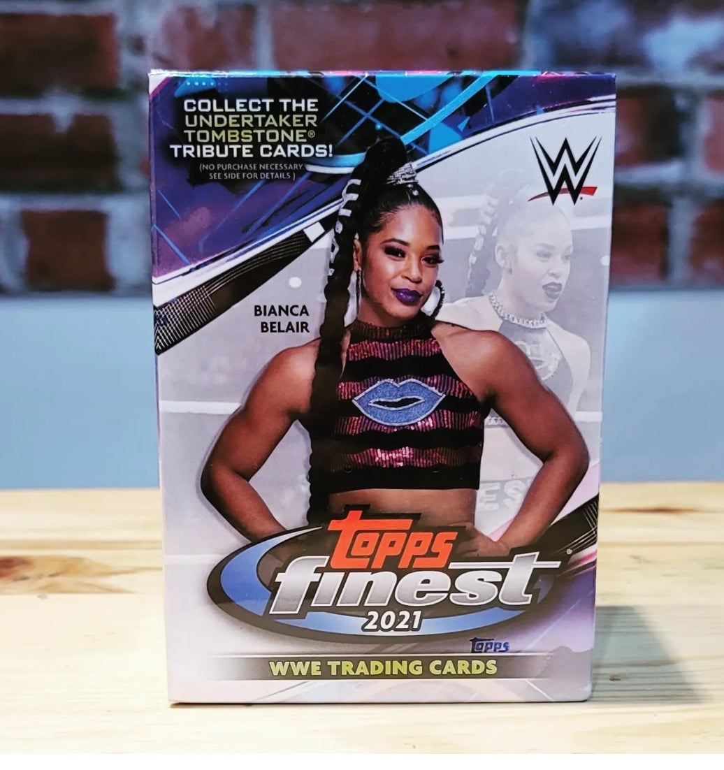 2021 Topps Finest WWE Wrestling Cards Blaster Box (7 Packs)