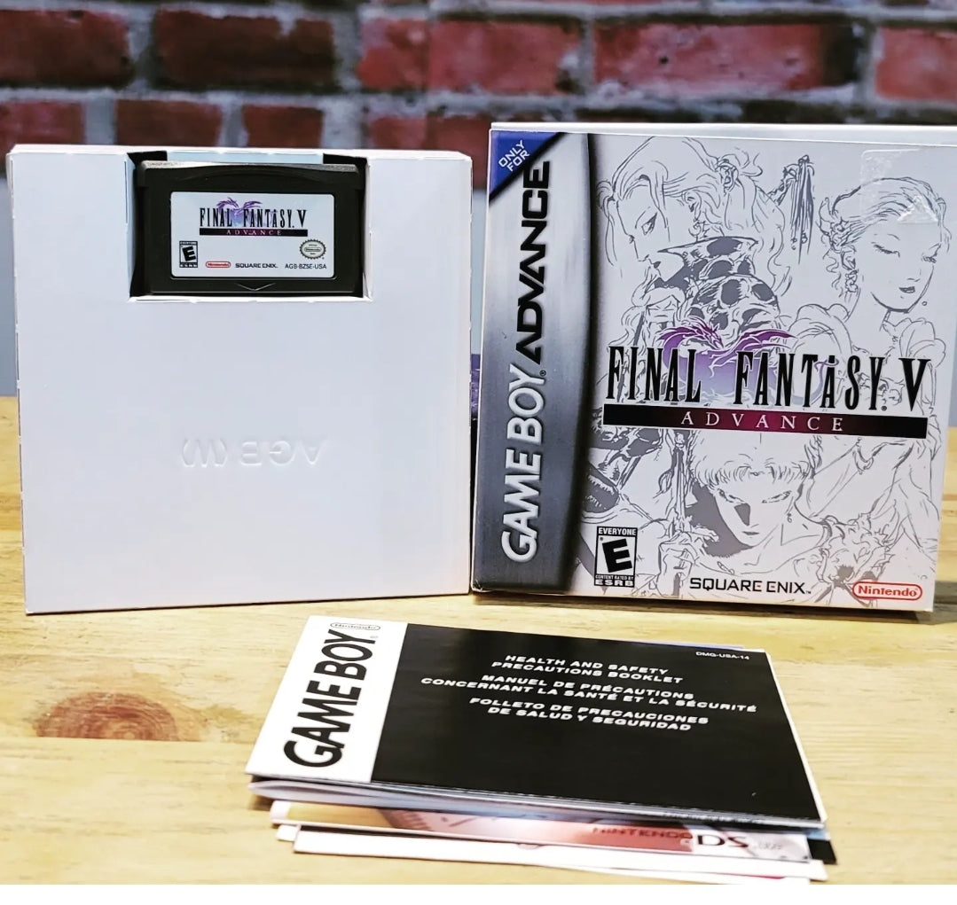 Final Fantasy V Game Boy Advance Video Game Complete