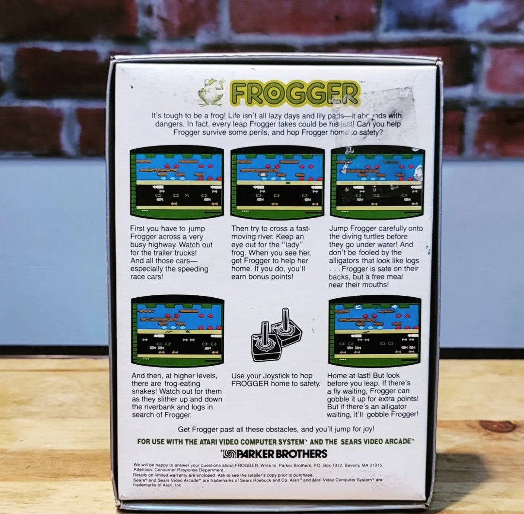 Original Frogger Atari 2600 Video Game, Complete Mint!