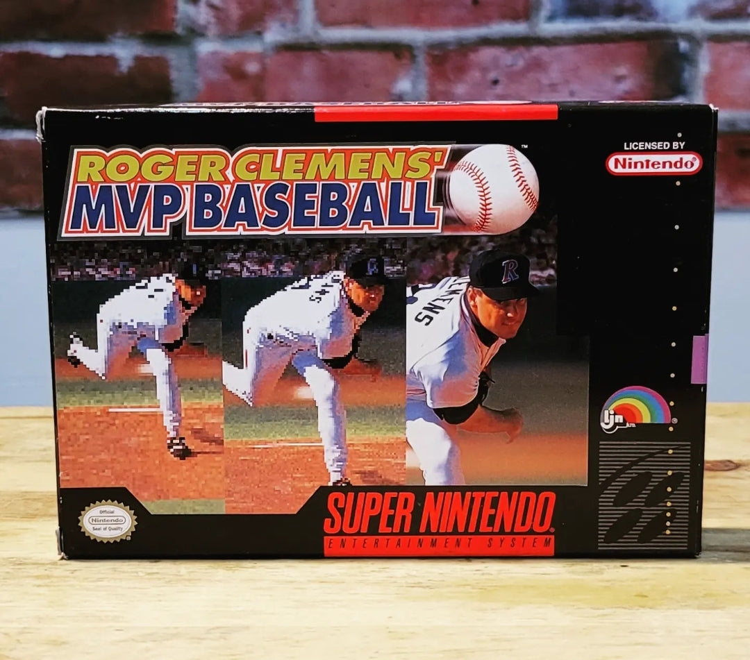Original Roger Clemens MVP Baseball SNES Super Nintendo