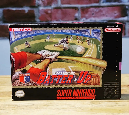 Original Super Batter Up Baseball SNES Video Game, Complete