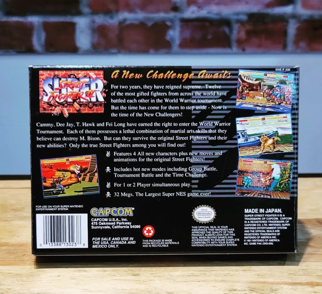 Original Super Sreet Fighter II SNES Super Nintendo Game