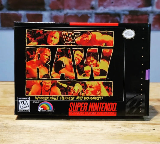 Original WWF Wrestling RAW SNES Super Nintendo