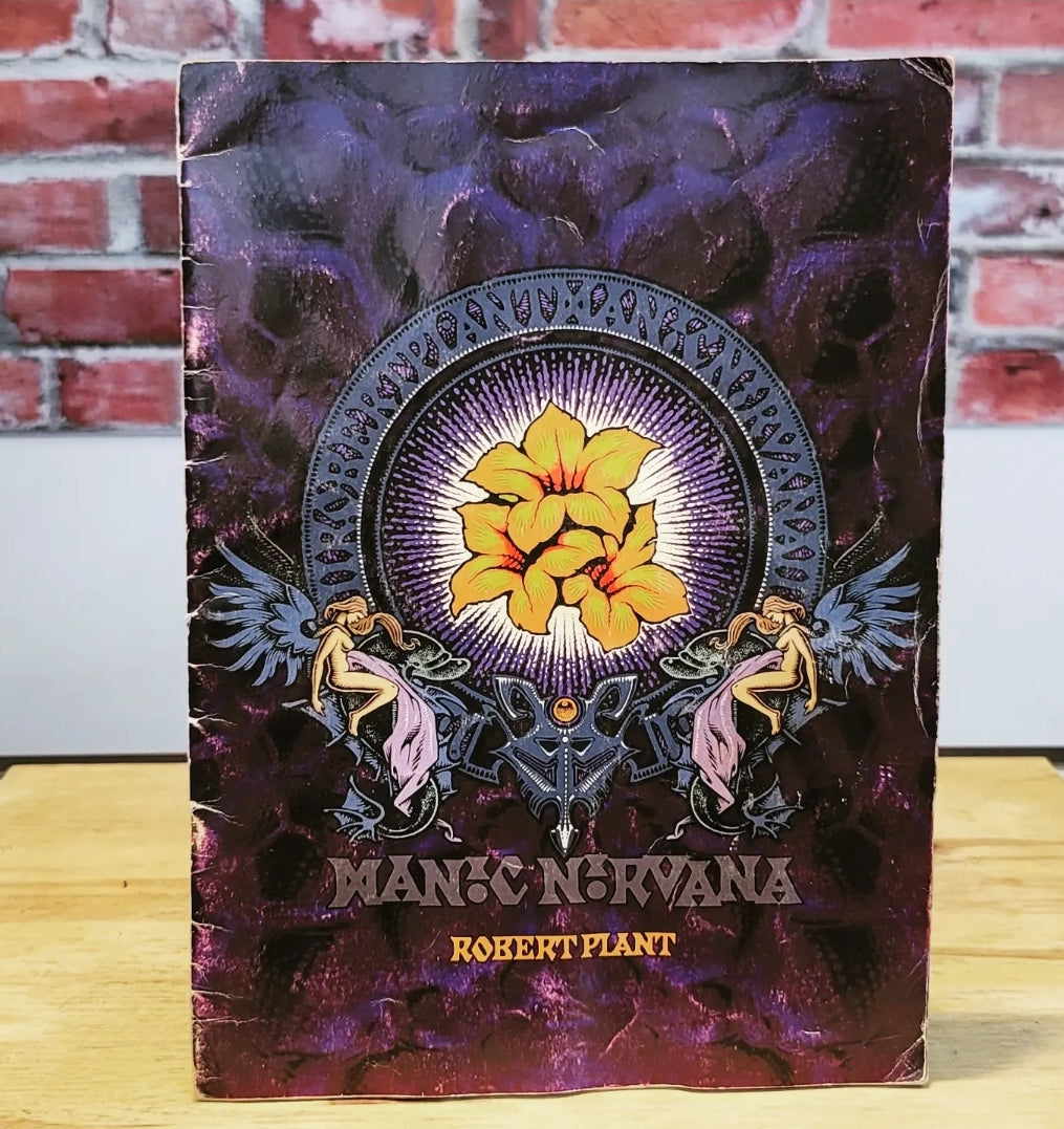 1990 Robert Plant Manic Nirvana Concert Program Tour Book