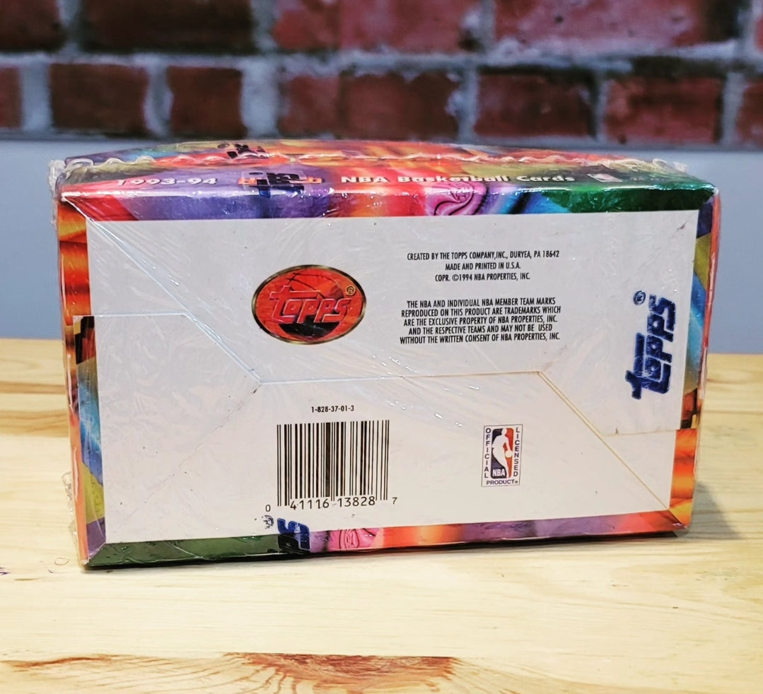 1993/94 Topps Finest Basketball Cards Jumbo Hobby Box Hobby Box