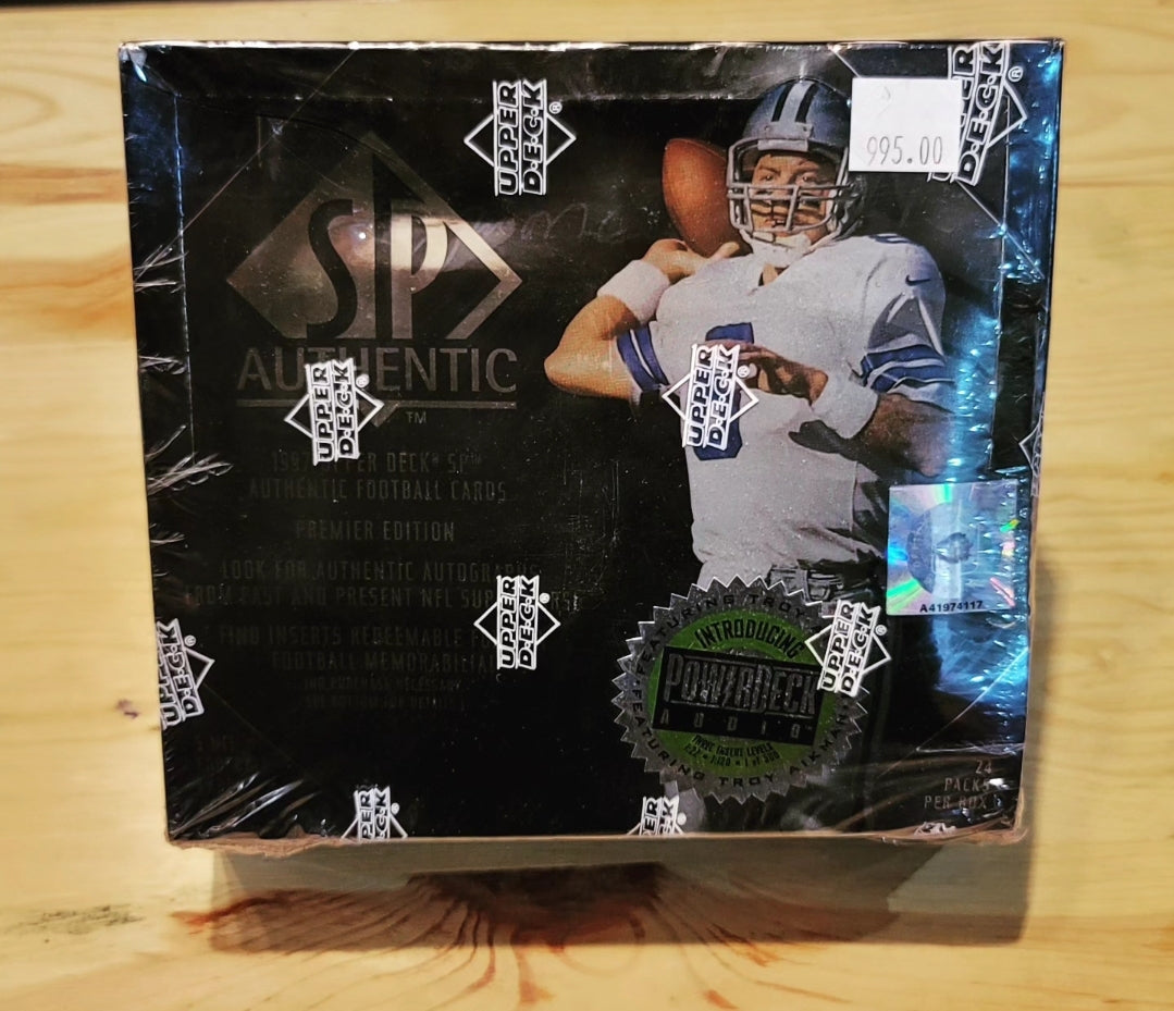 1997 SP Authentic Football Cards Hobby Wax Box (24 Packs)