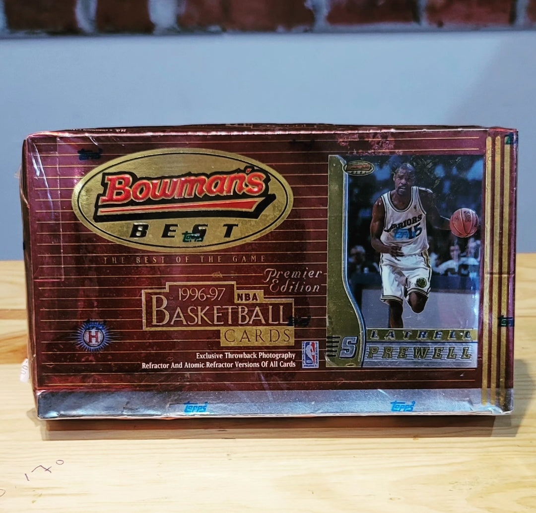 1996-97 NBA Basketball Bowman's Best Sealed Wax Hobby Box Kobe Bryant