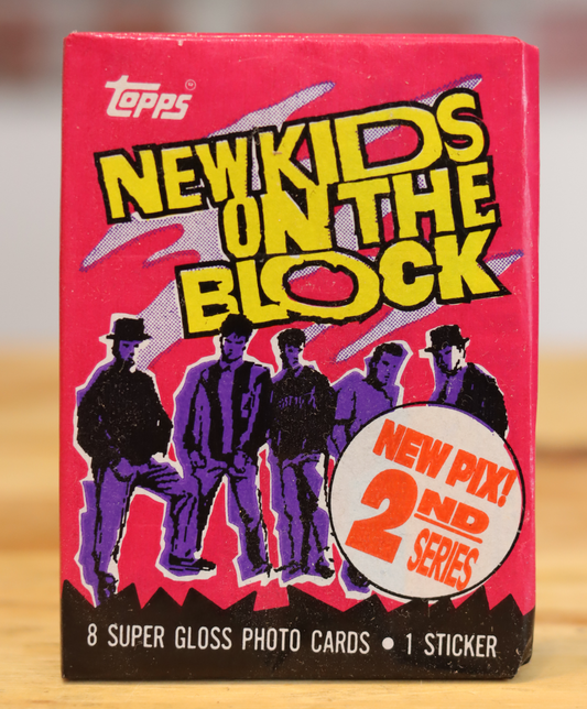 1990 Topps New Kids On The Block 2nd Series Music Trading Photo Cards Wax Pack