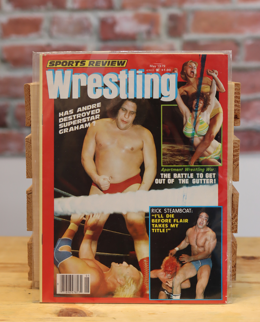 Original Sports Review Wrestling Magazine Andre The Giant (May 1979)