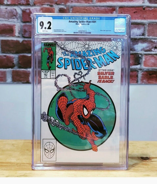 Amazing Spider-Man #301 Graded Comic (Marvel Comics 1992) CGC 9.2 Silver Sable