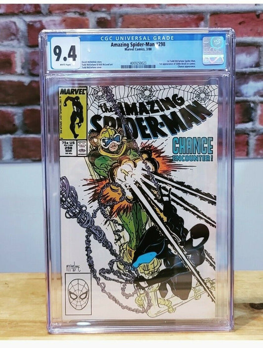 Amazing Spider-Man #298 Graded Comic (Marvel Comics 1988) CGC 9.4 Todd McFarlane