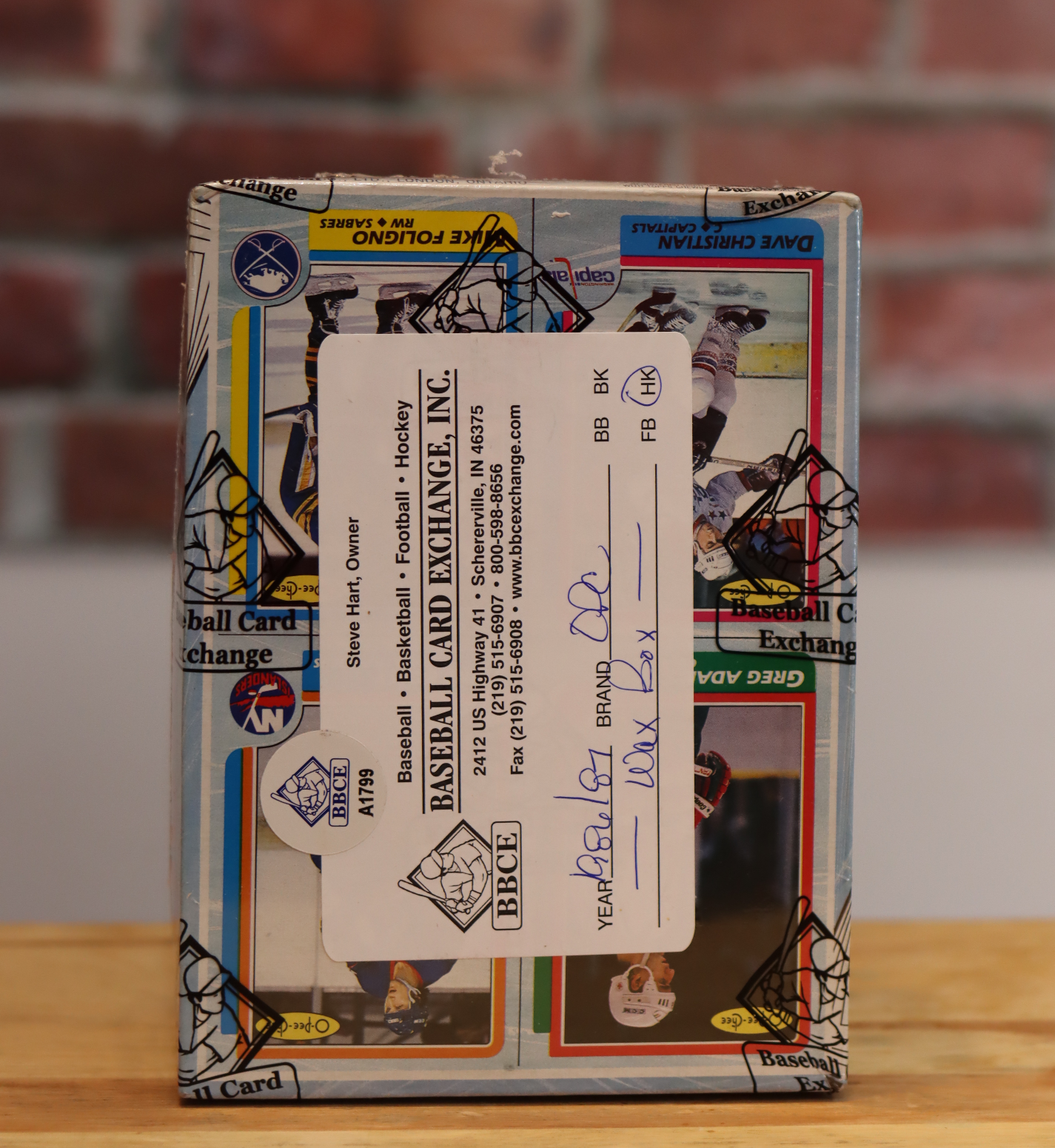 1986/87 OPC O-Pee-Chee Hockey Card Wax Box (48 Packs) BBCE Authenticated