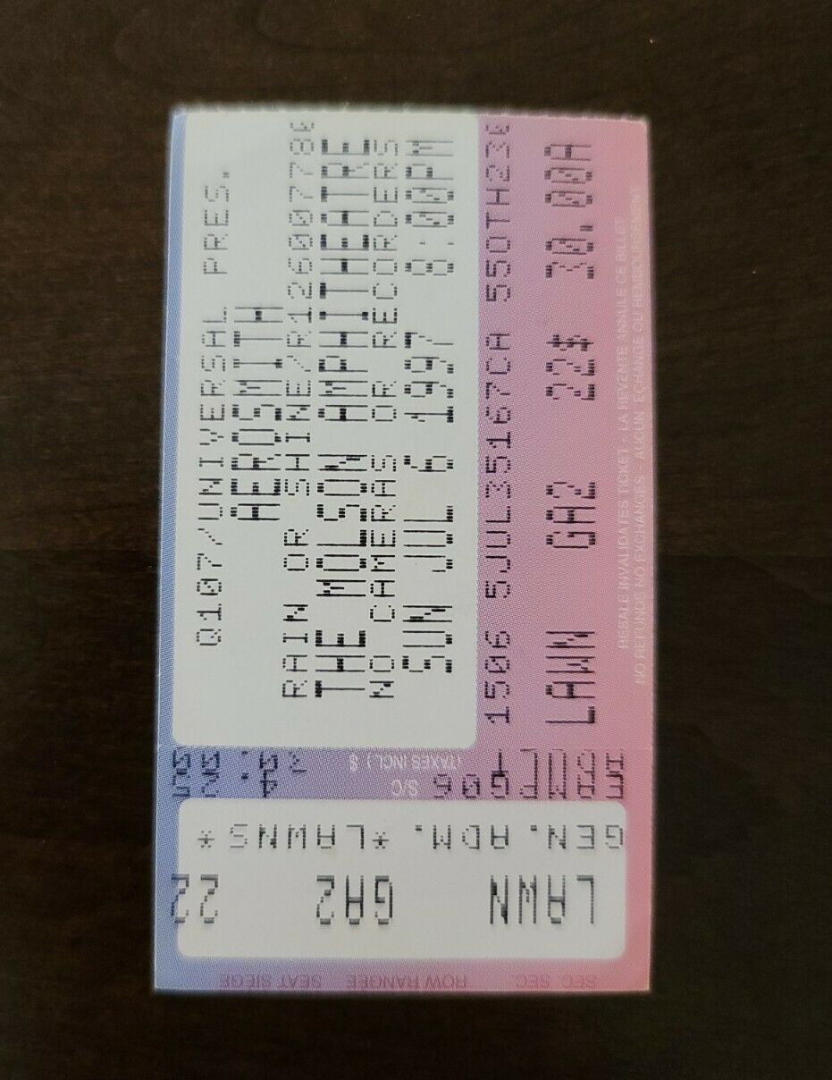 Aerosmith 1997, Toronto Molson Amphitheater Vintage Original Concert Ticket Stub