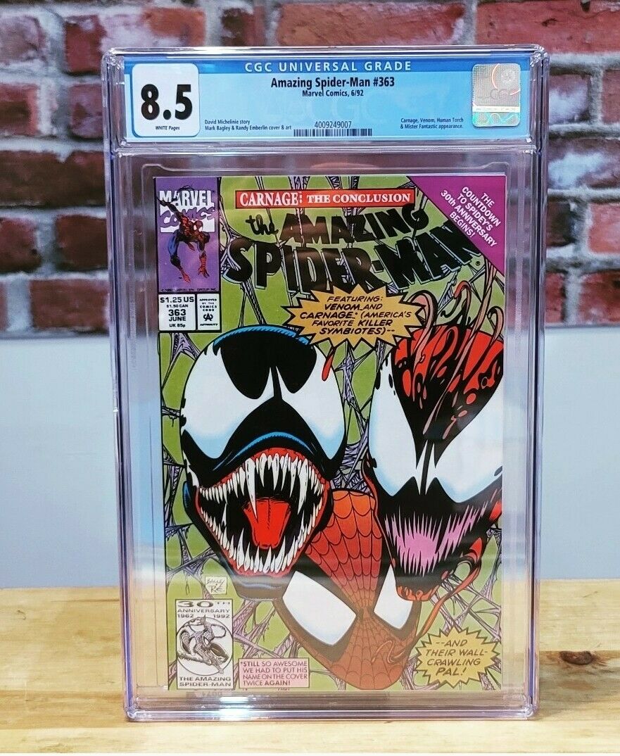 ASM Amazing Spider-Man #363 Venom Appearance Graded Comic (Marvel 1992) CGC 8.5
