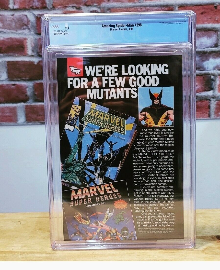 Amazing Spider-Man #298 Graded Comic (Marvel Comics 1988) CGC 9.4 1st McFarlane