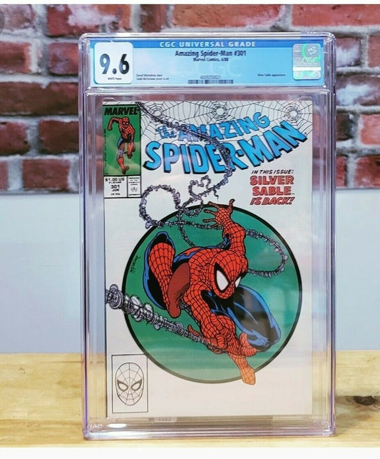 Amazing Spider-Man #301 Graded Comic (Marvel Comics 1988) CGC 9.6 Silver Sable