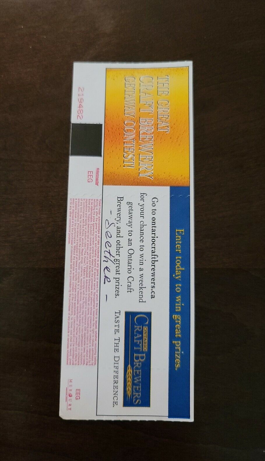 Audioslave 2005 Air Canada Centre Toronto Original Vintage Concert Ticket Stub