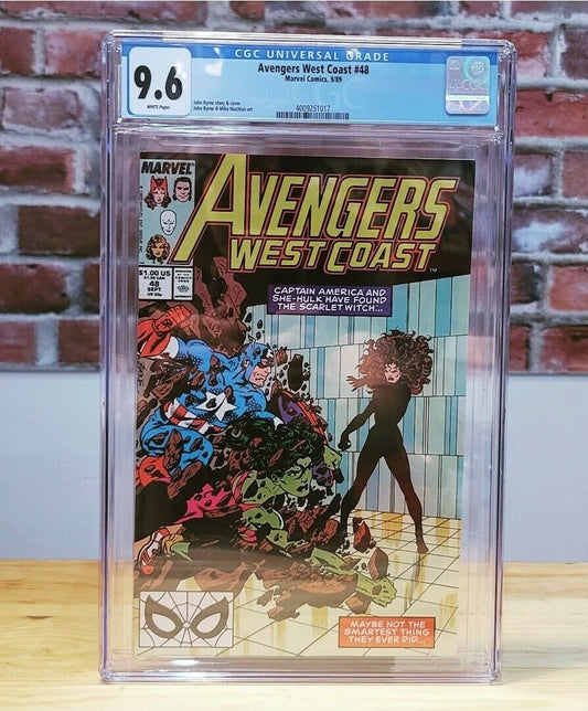 Avengers West Coast #48 Freshly Graded (Marvel Comics 1989) CGC 9.6 She Hulk