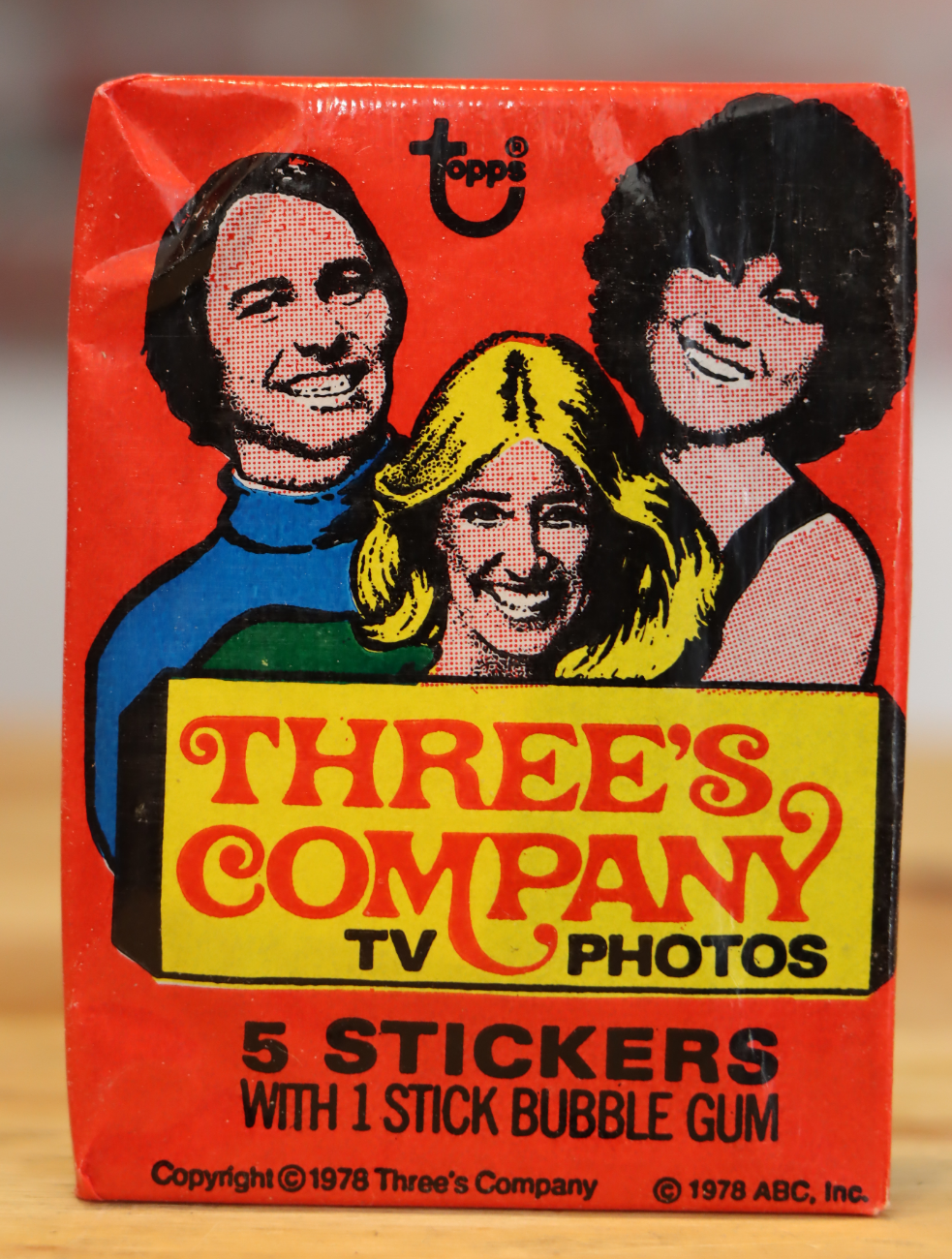 1978 Topps Three's Company Movie Trading Photo Cards Wax Pack