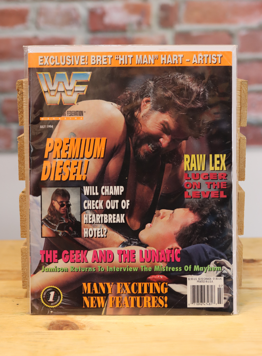 Original WWF WWE Vintage Wrestling Magazine Diesel (July 1994)
