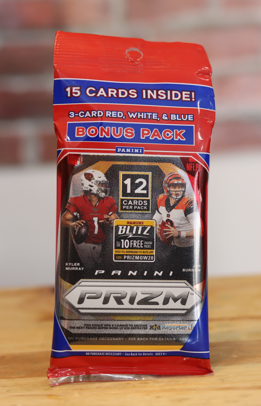 2020 Panini Prizm Football Card Cello Fat Pack (15 Cards)