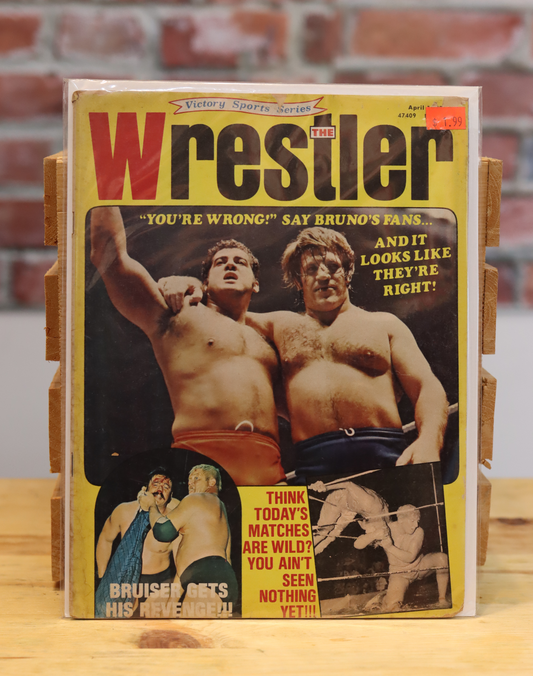 Original The Wrestler Vintage Wrestling Magazine Pedro Morales/Bruno Samartino