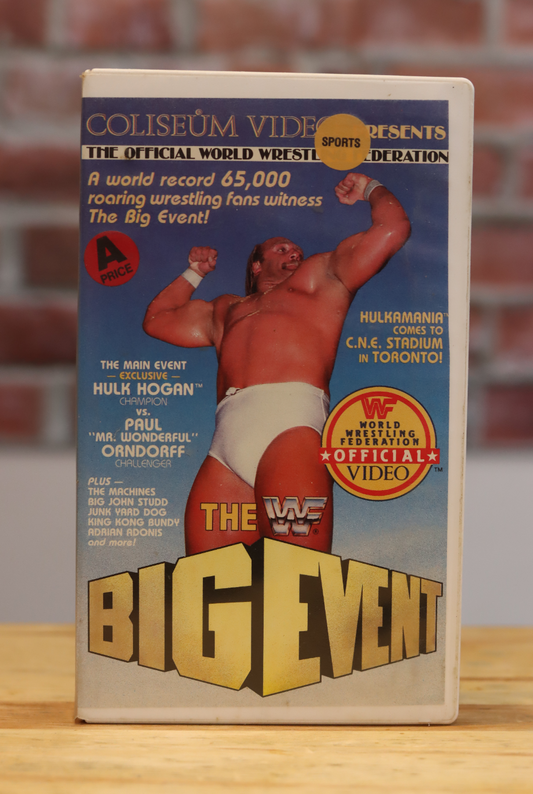 Original WWF WWE Wrestling VHS Coliseum Video - The Big Event Toronto (1986)