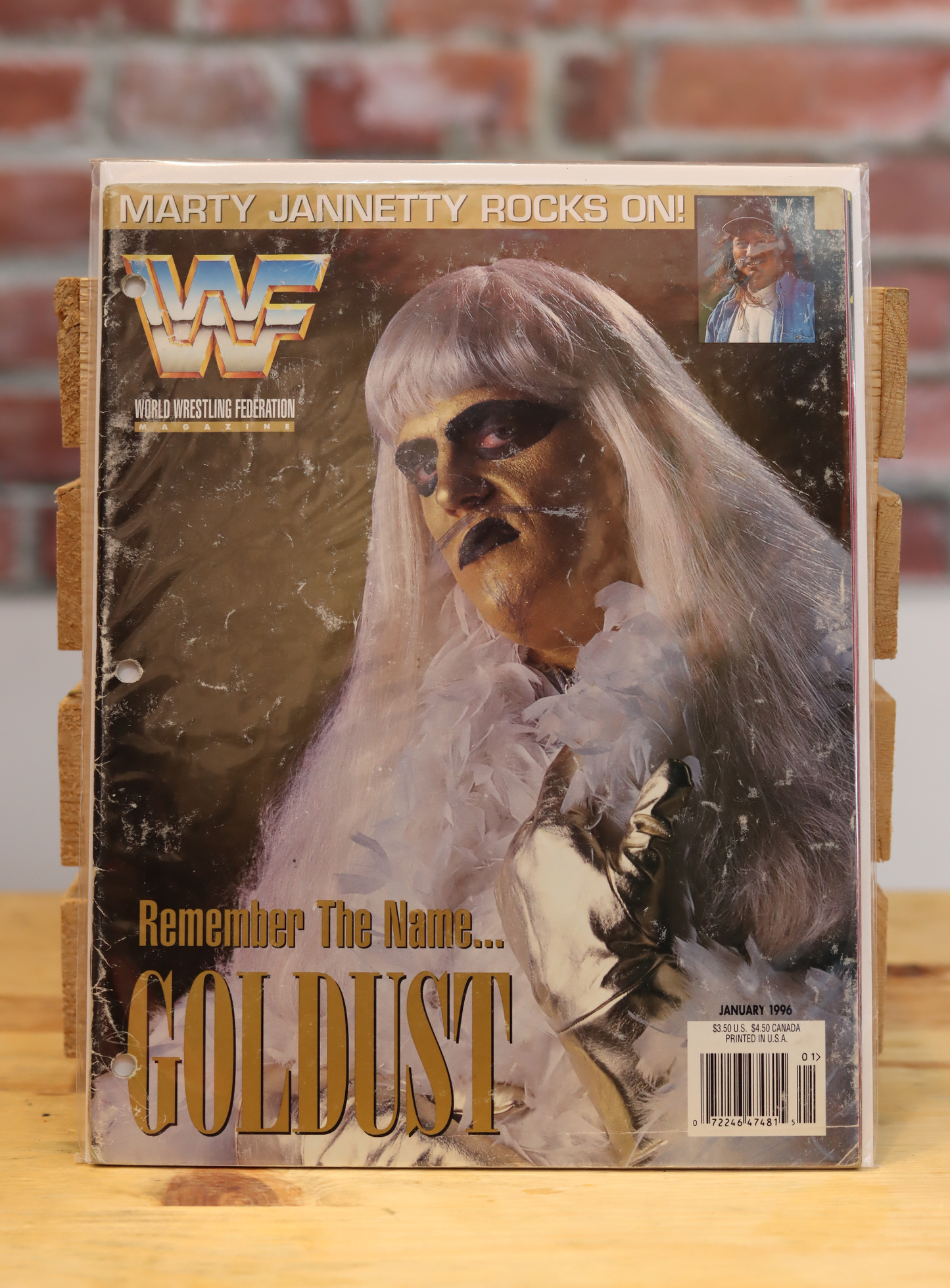 Original WWF WWE Vintage Wrestling Magazine Goldust (January 1996)