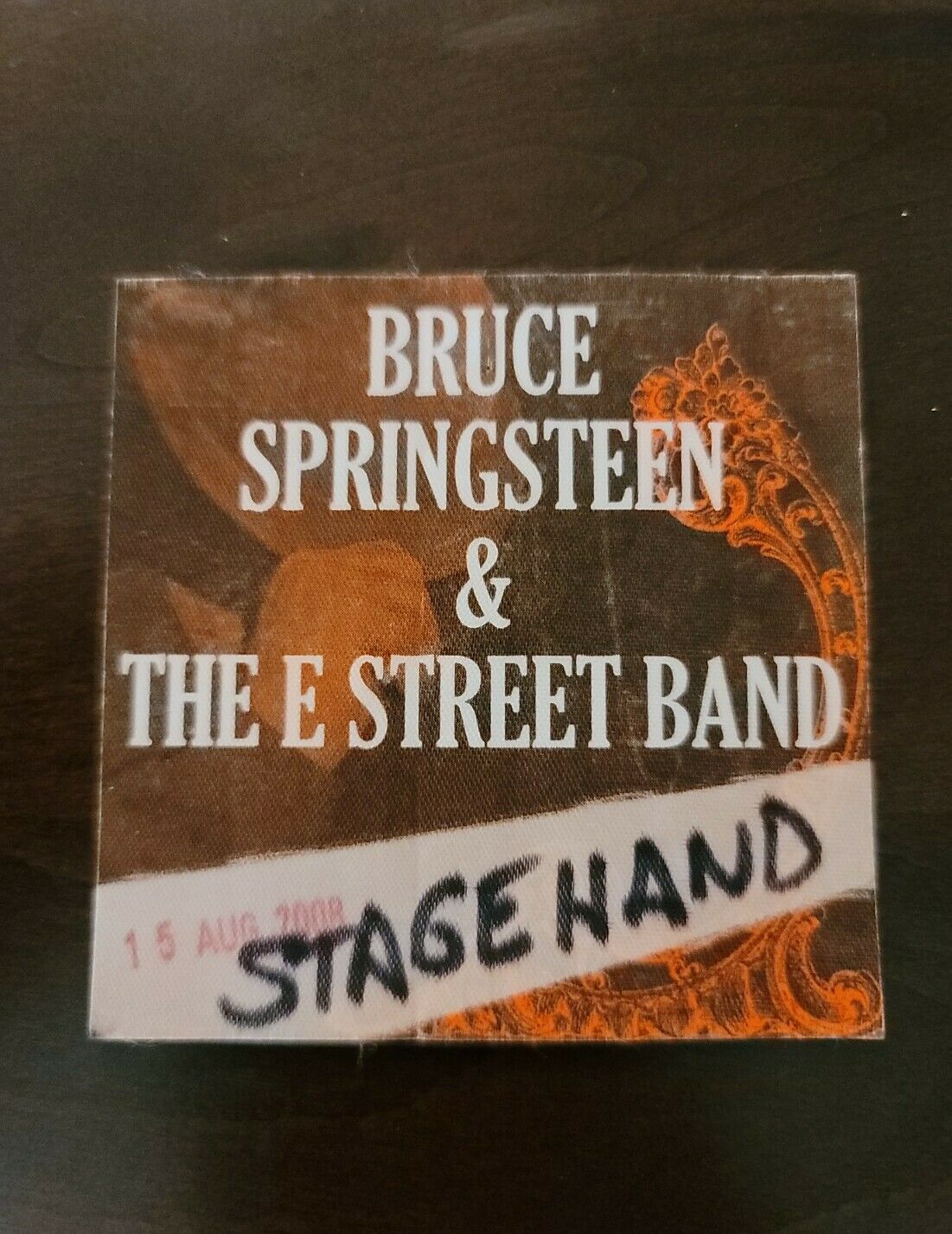 Bruce Springsteen 2008, Original Backstage Pass Concert Ticket