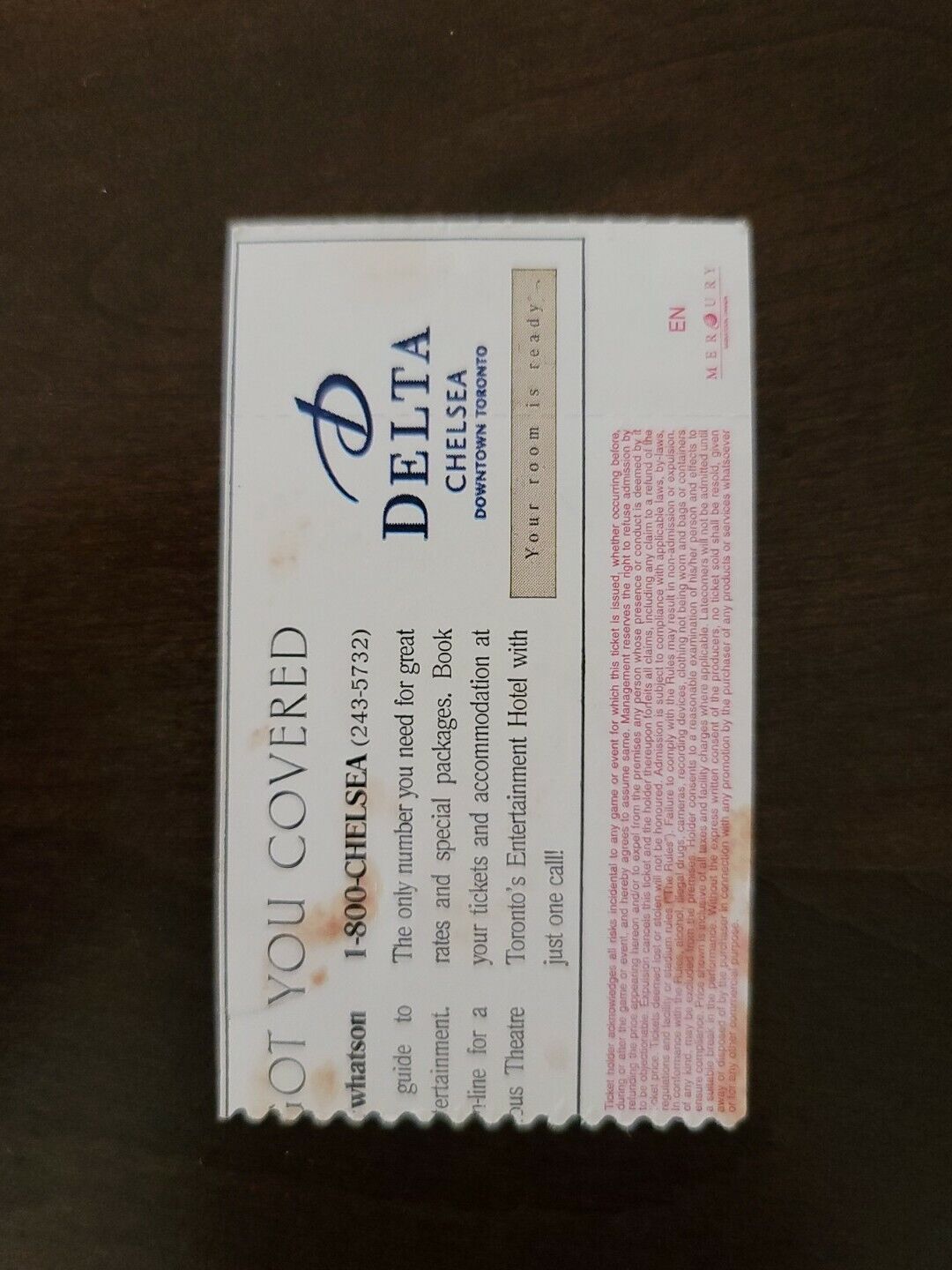 BUSH 2002, Toronto Molson Amphitheater Original Concert Ticket Stub