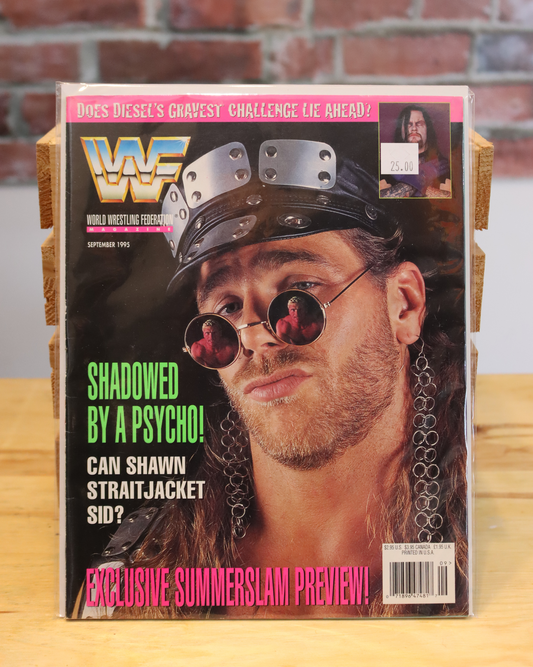 Original WWF WWE Vintage Wrestling Magazine Shawn Michaels (September 1995)