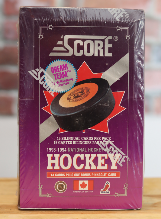 1993/94 Score Hockey Card Hobby Wax Box (36 Packs)