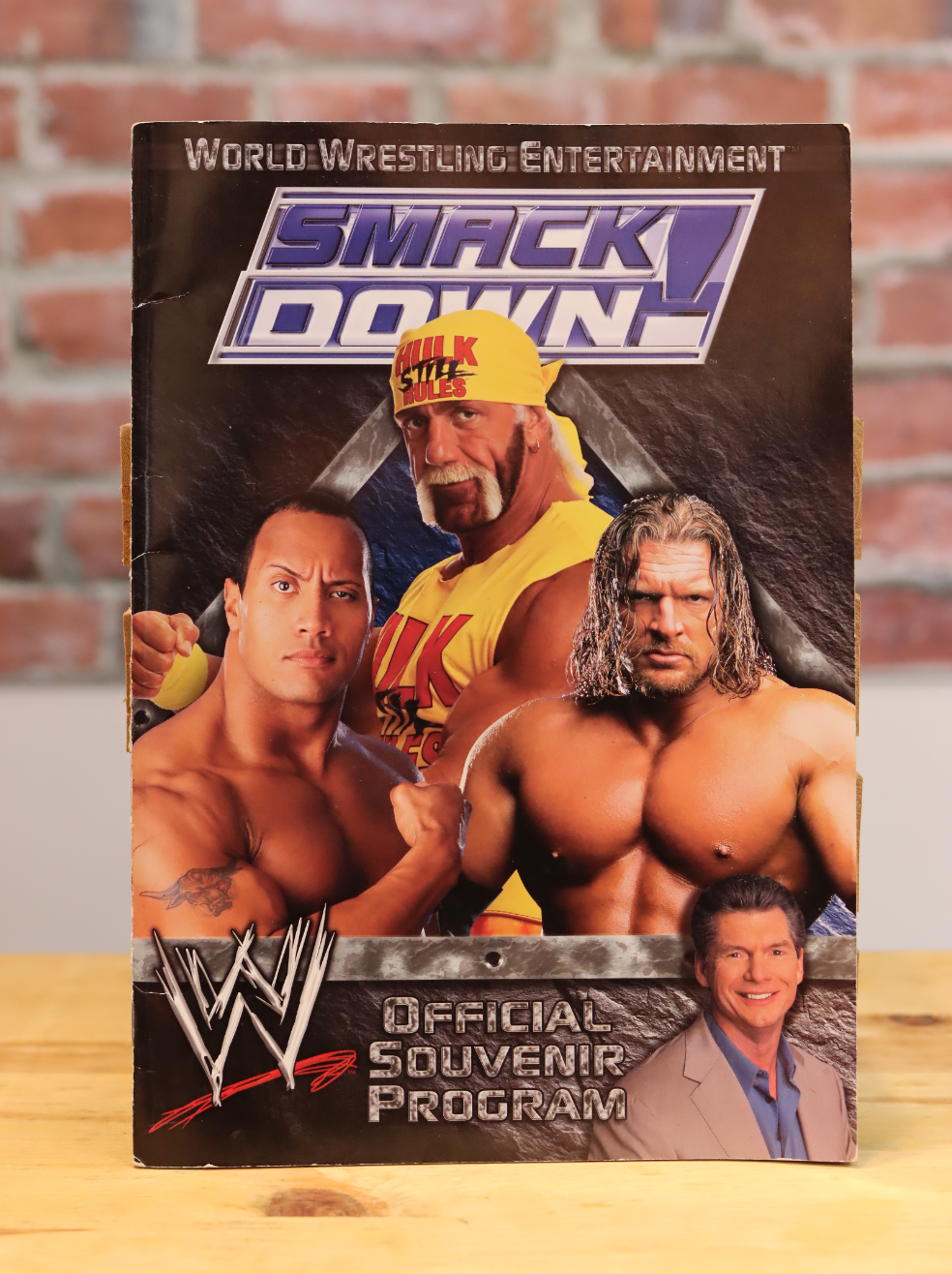 Original WWF WWE Wrestling Smackdown Live Event Souvenir Program (2002)