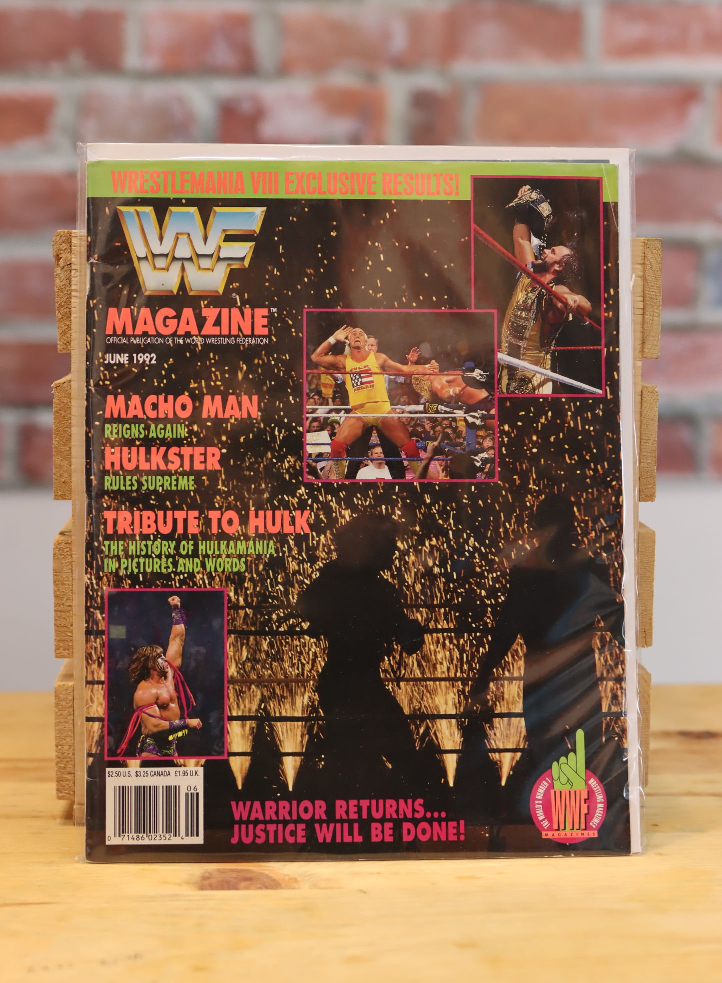 Original WWF WWE Vintage Wrestling Magazine Wrestlemania VIII Highlights (June 1992)