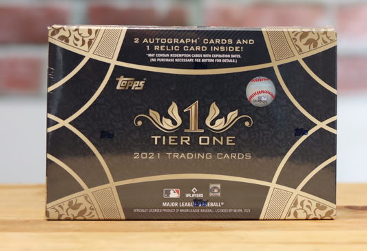 2021 Topps Tier One Baseball Card Hobby Box