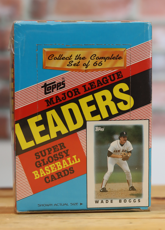 1986 Topps Super Glossy Major League Leaders Baseball Card Wax Box (36 Packs)