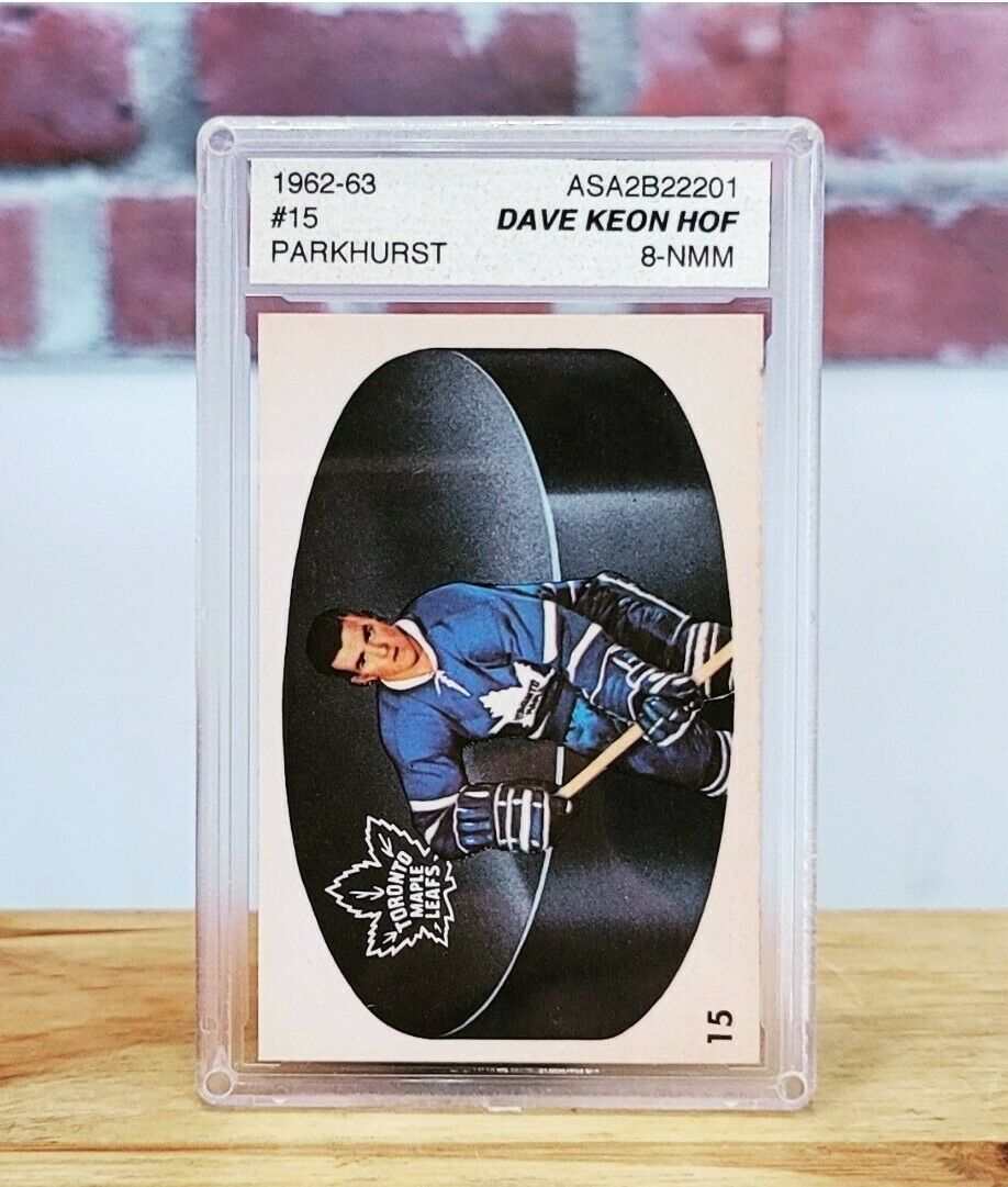 1962 Parkhurst Dave Keon Hockey Card #15 ASA 8 Razor Sharp! Toronto Maple Leafs