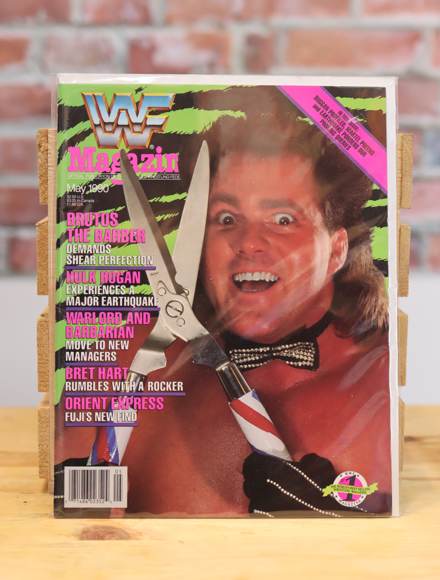 Original WWF WWE Vintage Wrestling Magazine Brutus Beefcake (May 1990)