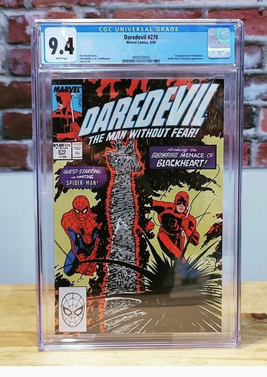 Daredevil #270 Graded Comic (Marvel Comics 1989) CGC 9.4 Spider-Man Appearance
