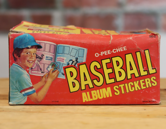 1982 OPC O-Pee-Chee Baseball Stickers Wax Box (100 Packs)